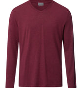 Casuals V-Neck Top | Carbernet Melange 75036-3045